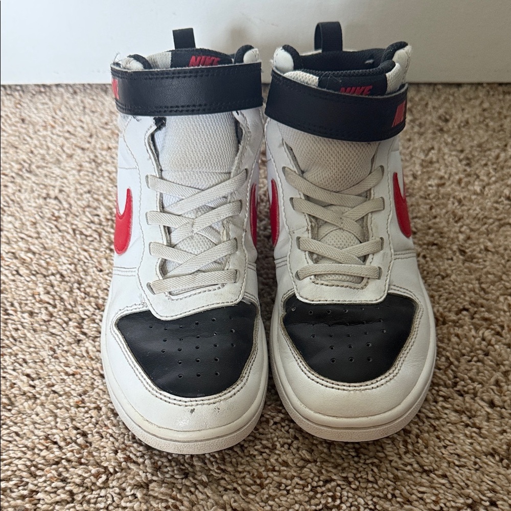 Nike Kids Sneakers - White, Black, and Red